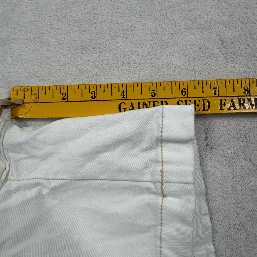 Anthropologie Chino Relaxed White Cotton Blend Shorts Womens Size 32 - Picture 6 of 6